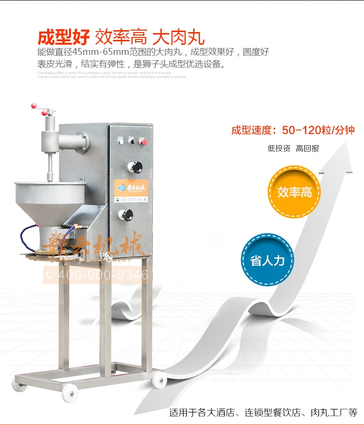 獅子頭丸子成型機，大丸子成型機