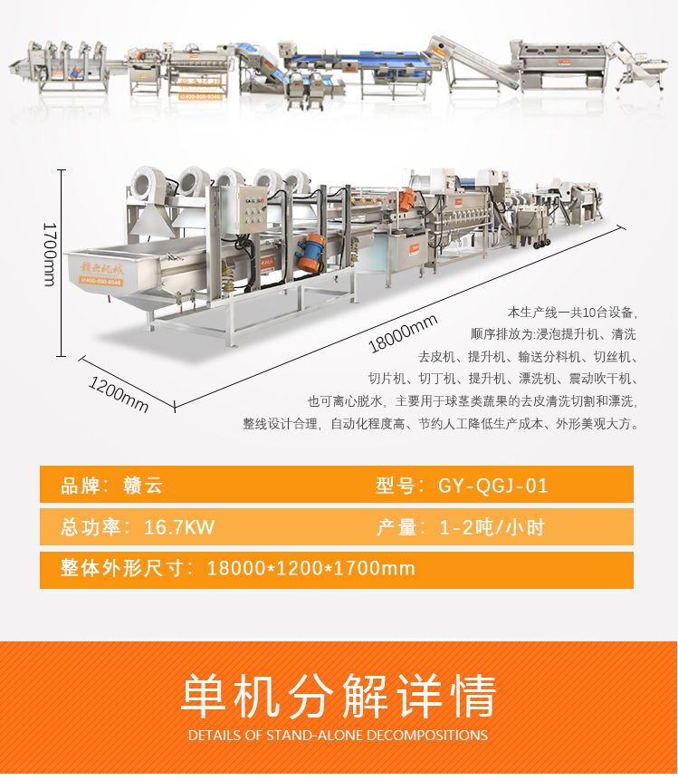 贛云球根莖流水線